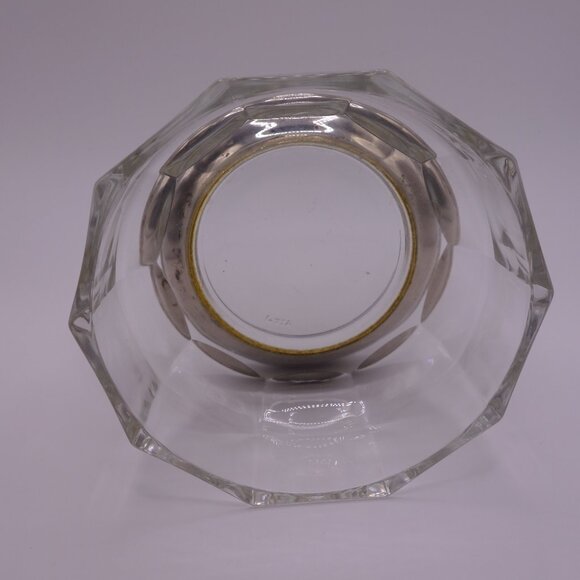 Two(2) Glass Bowls with Metal Base - Picture 5 of 16